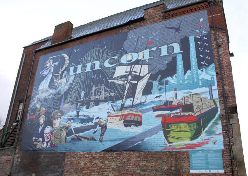runcorn gable end public art mural cheshire